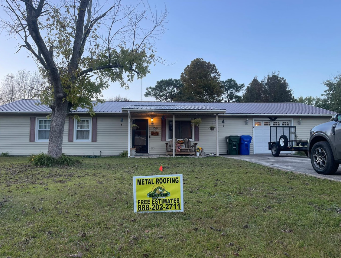 Metal roofing for a home in Albemarle, NC